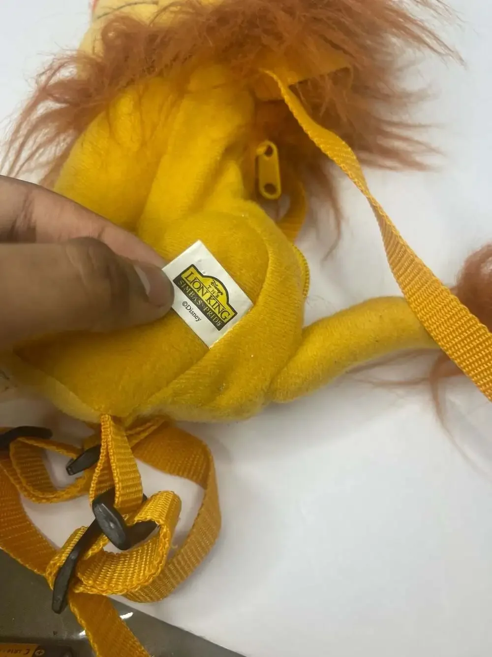 Vintage 1998 Disney The Lion King Simba's Pride Plush Backpack